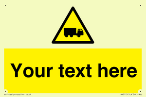 Custom Lorry Hazard Sign